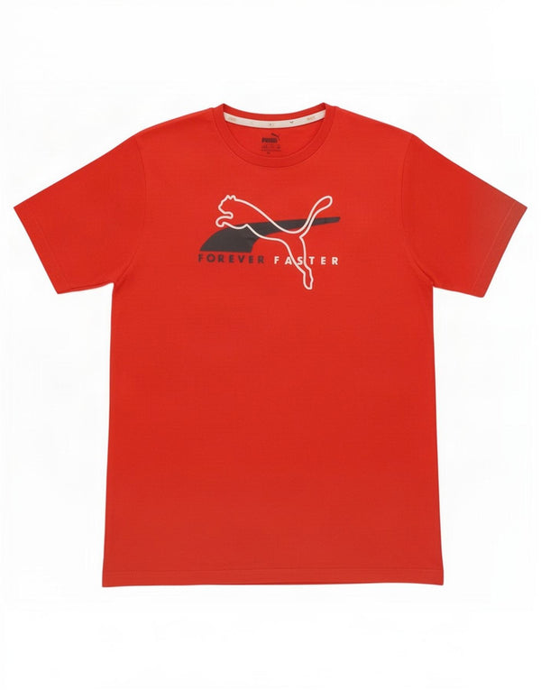 Puma Boys Grafisk T-Shirt Top 15-16 År Rød