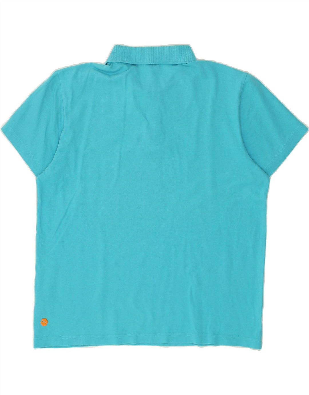 PUMA Mens Polo Shirt Large Blue Cotton | Vintage Puma | Thrift | Second-Hand Puma | Used Clothing | Messina Hembry 