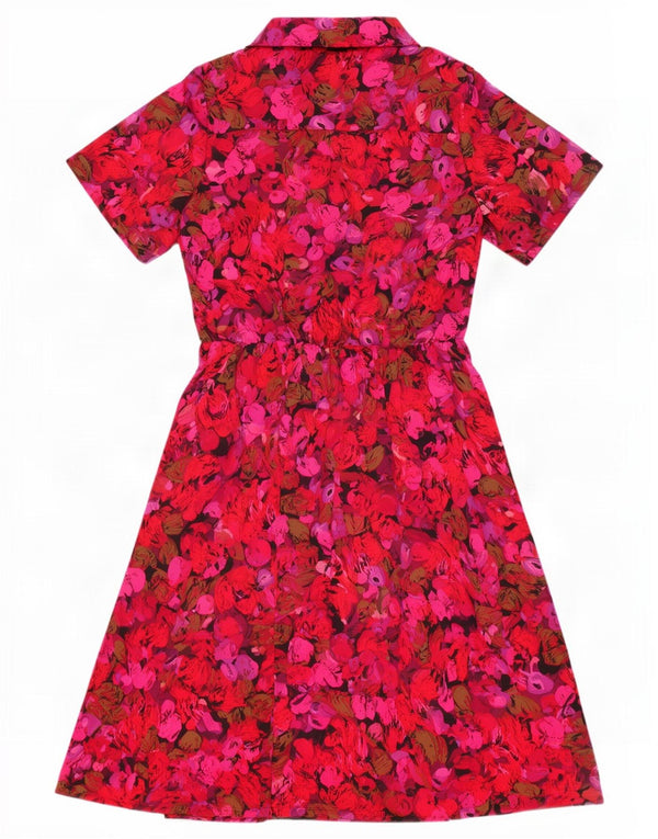 Klassikere kvinders tekjole UK 16 Large Pink Floral Polyester