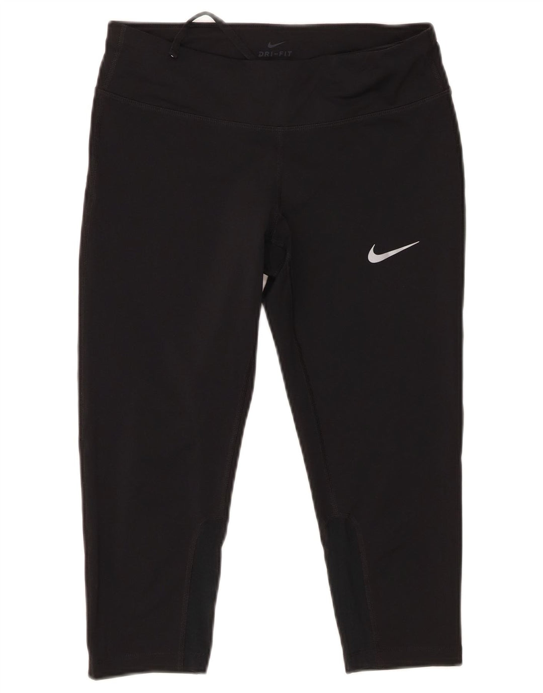 Nike Dame Climalite Capri Leggings UK 10 Small Black Polyester