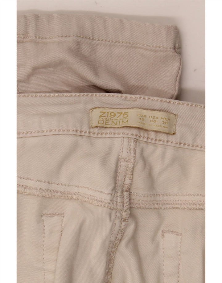 Zara Dame Slim Casual Bukser EU 40 Medium W30 L32 Beige