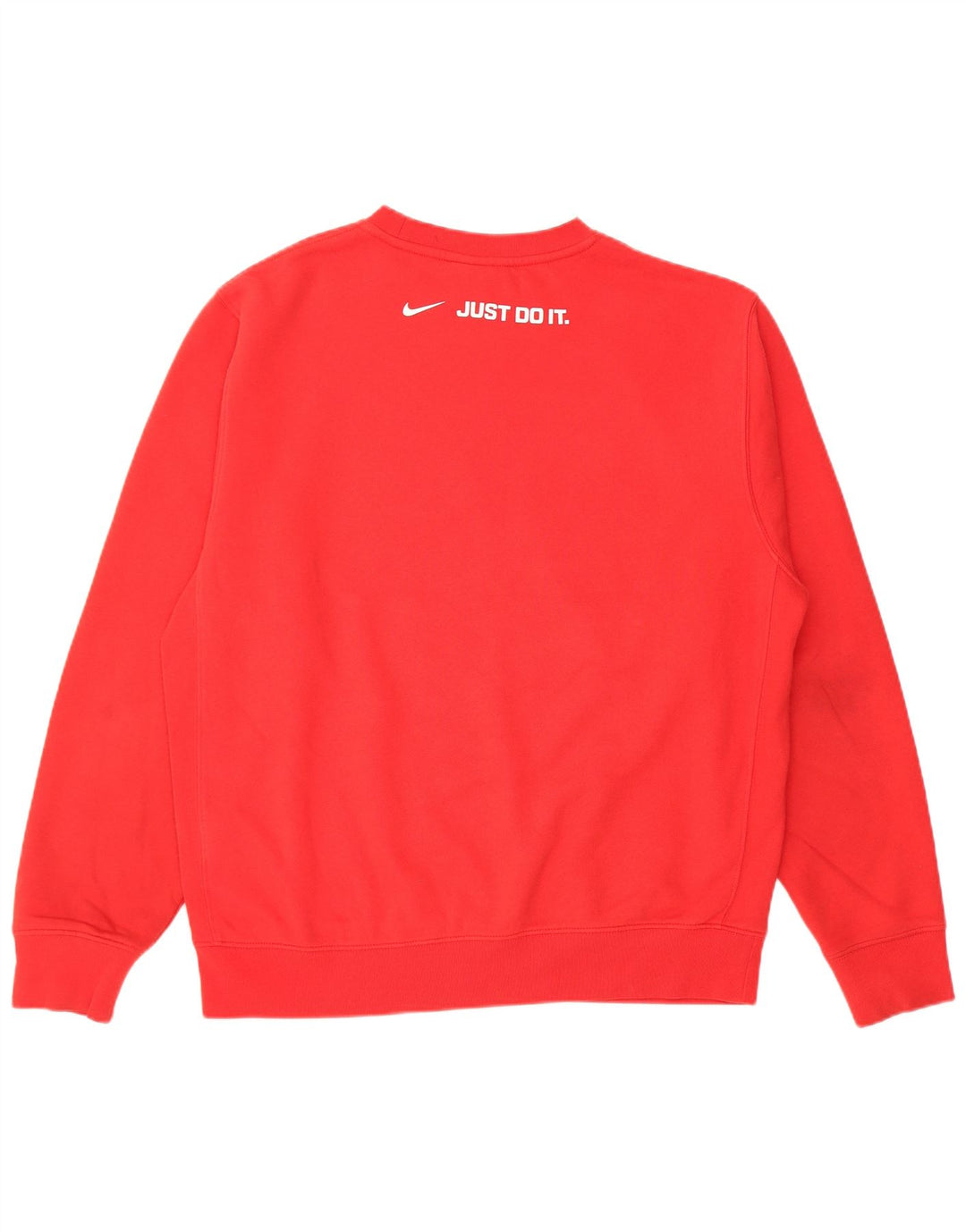 Nike Herre grafisk sweatshirt Jumper Medium Rød Bomuld