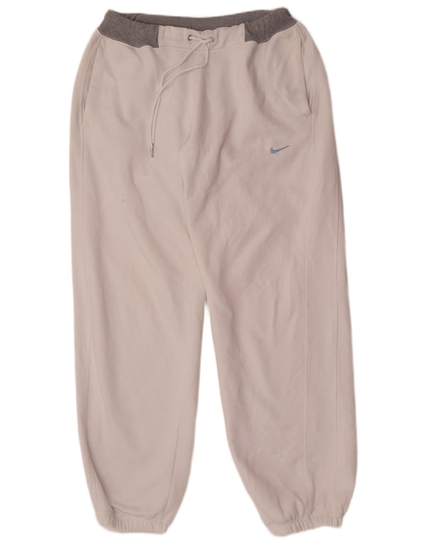 Nike Træningsdragt bukser til mænd Joggers Large White Colourblock Bomuld
