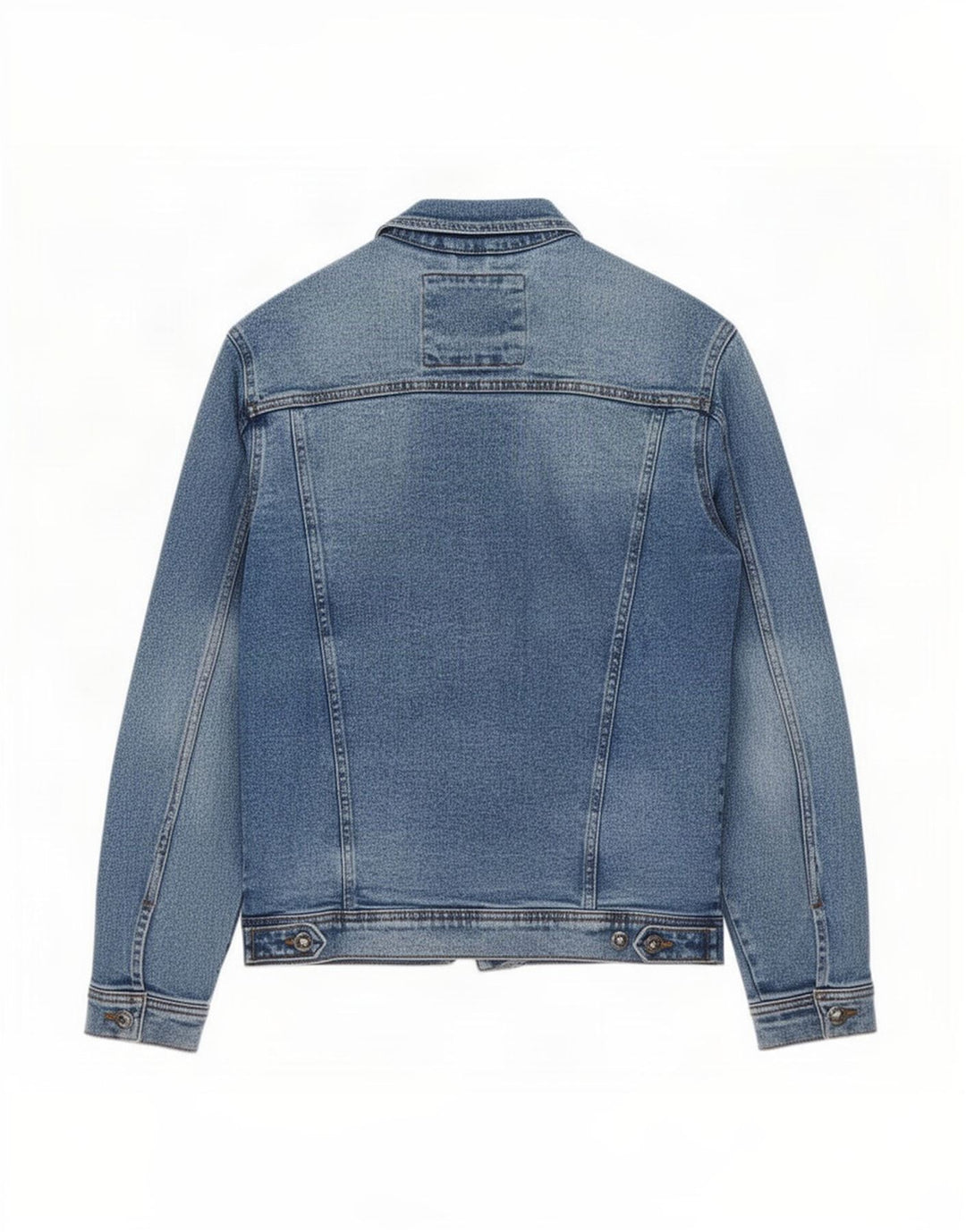 Zara Herre denimjakke UK 38 Medium Blue Cotton
