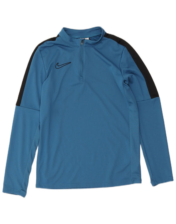 Nike Boys Dri Fit Pullover Træningsdragt Top 10-11 år Medium Blå