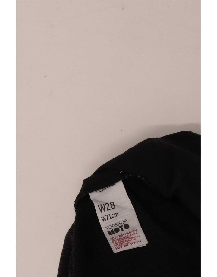 Topshop Dame Mini Denim Nederdel W28 Medium Sort Bomuld