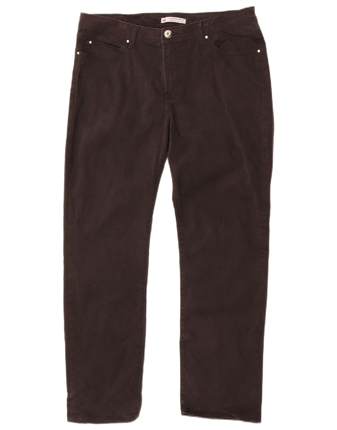 Lee Womens Slender Secret Casual Bukser US 12 Large W34 L27 Black