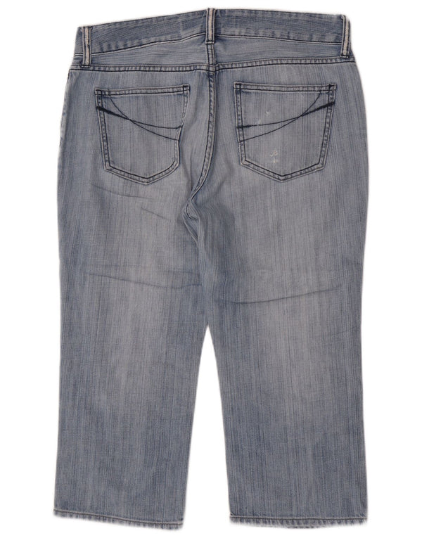 Gap Womens Low Waist Curvy Capri Jeans US 8 Medium W32 L20 Blue Cotton