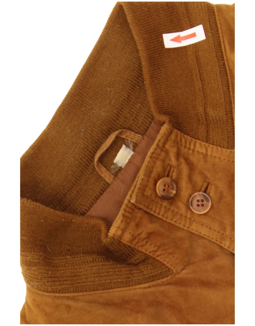 Vintage herre ruskind bomberjakke UK 42 XL brunt læder