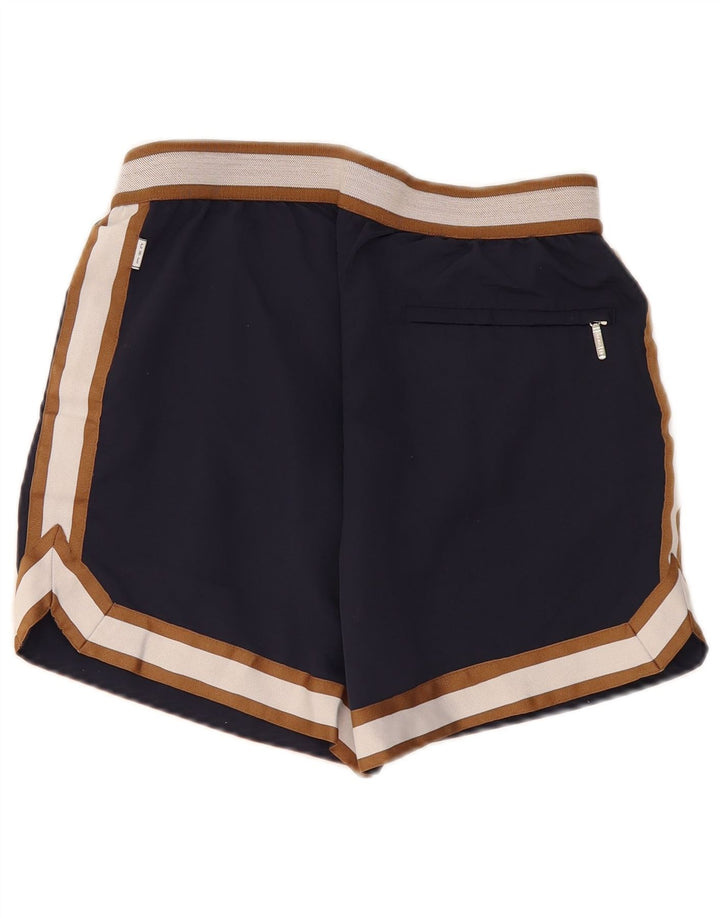 Reiss Dame Che Chino Shorts Small W27 Navy Blue Colourblock Polyamid