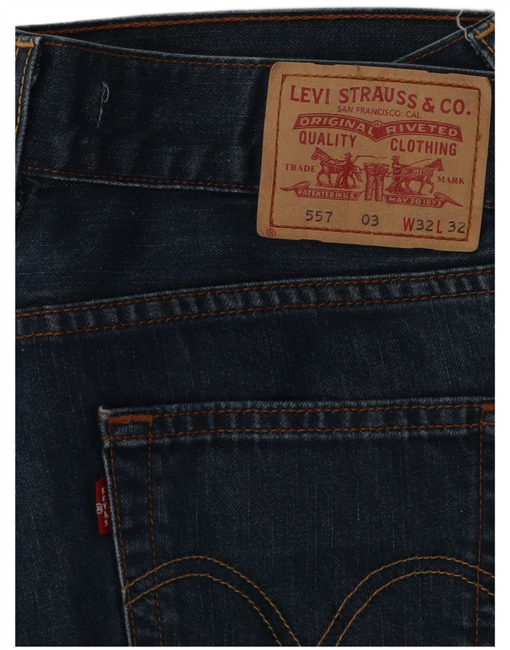 Levi's Dame 557 Bootcut Jeans W32 L32 Blå Bomuld