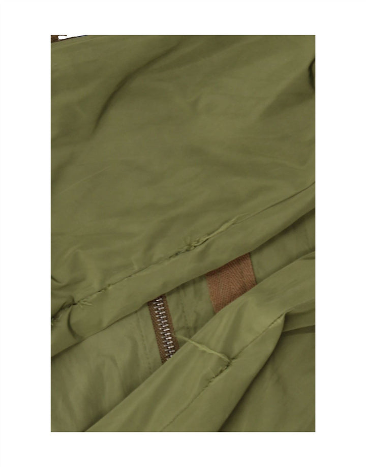 PEPE JEANS Womens Bomber Jacket UK 16 Large Khaki Polyester Vintage PEPE Jeans and Second-Hand PEPE Jeans from Messina Hembry 