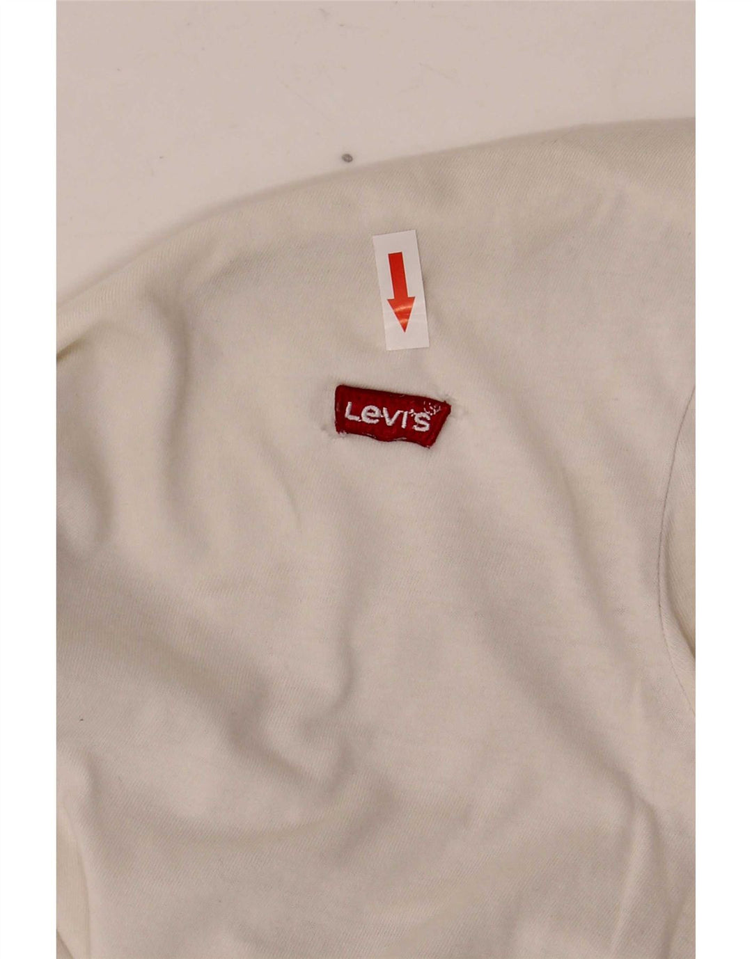 Levi's T-shirt top til kvinder DK 8 Lille hvid bomuld