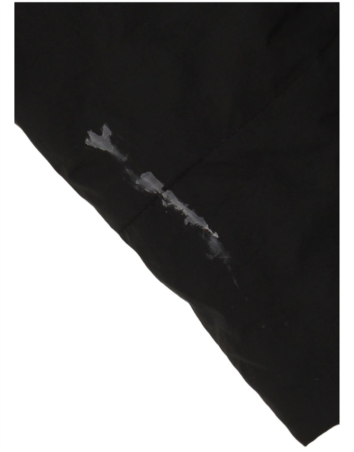 ADIDAS Dame Oversized hættepolstret jakke UK 10 Lille sort polyester