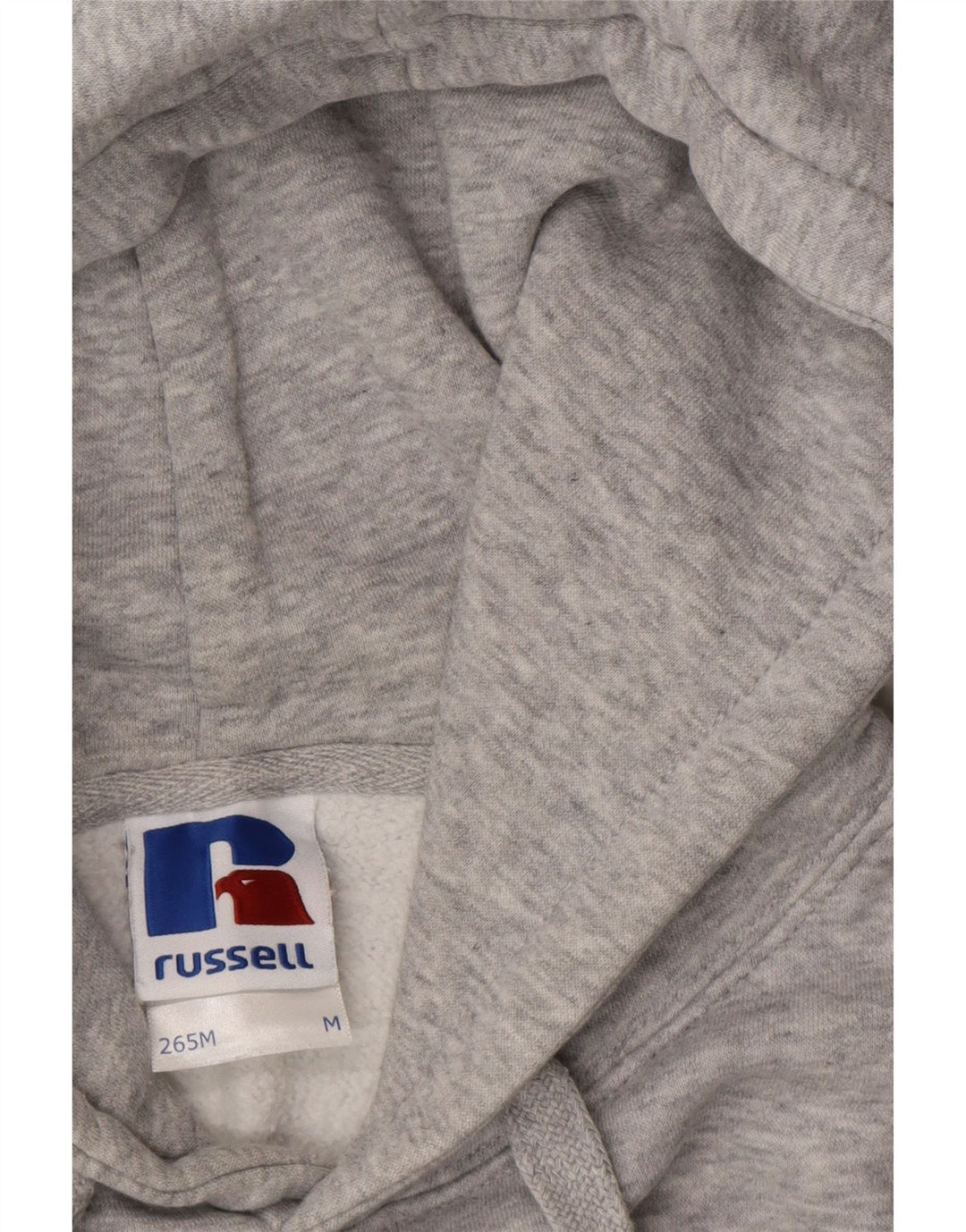 RUSSELL ATHLETIC Mens Graphic Hoodie Jumper Medium Grey Cotton Vintage Russell Athletic and Second-Hand Russell Athletic from Messina Hembry 