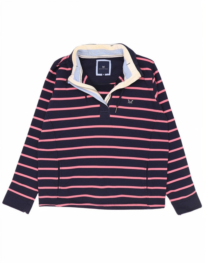 Besætningstøj Dame Sweatshirt Jumper UK 14 Mellem marineblå stribet