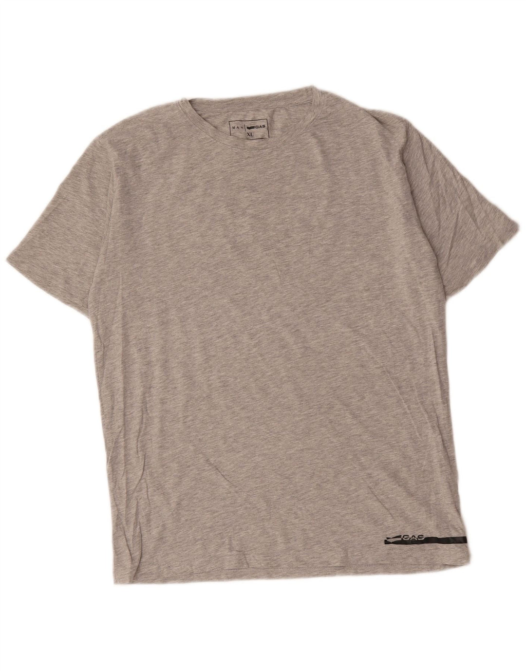 Gas Herre T-Shirt Top XL Grå Bomuld