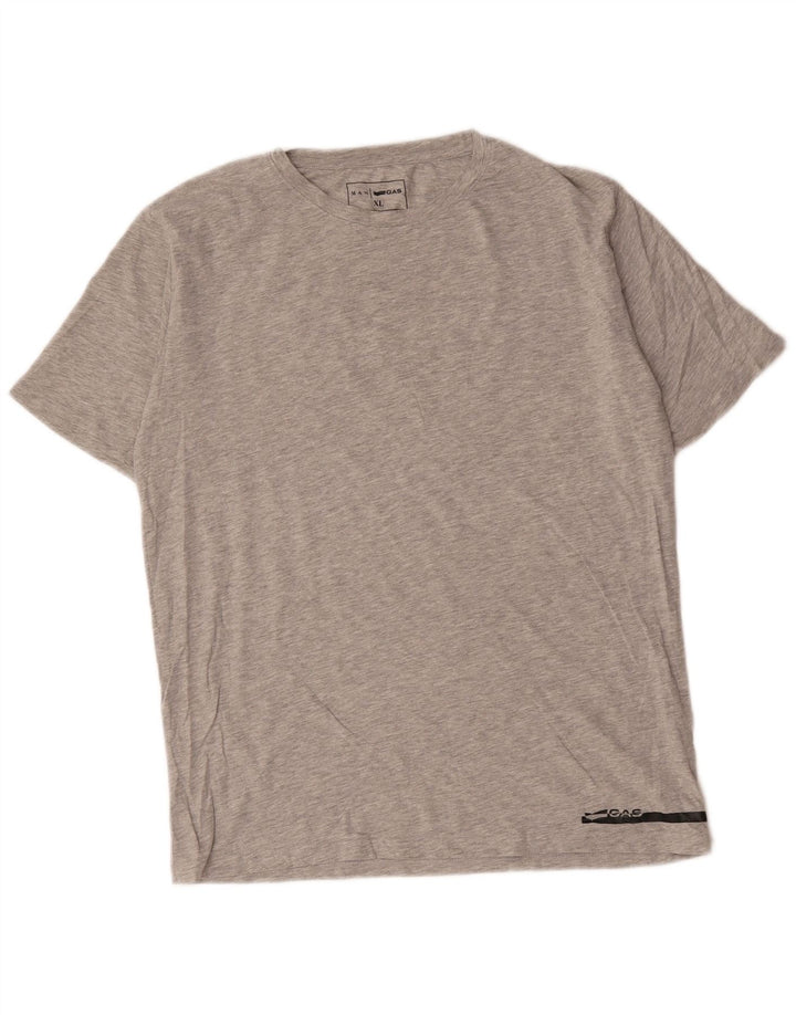 Gas Herre T-Shirt Top XL Grå Bomuld