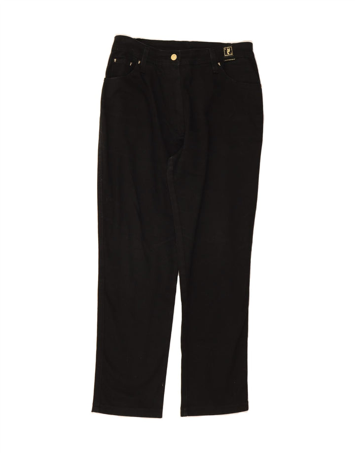 CAPPOPERA Womens Straight Jeans IT 46 Large W32 L29 Black Cotton Vintage Cappopera and Second-Hand Cappopera from Messina Hembry 