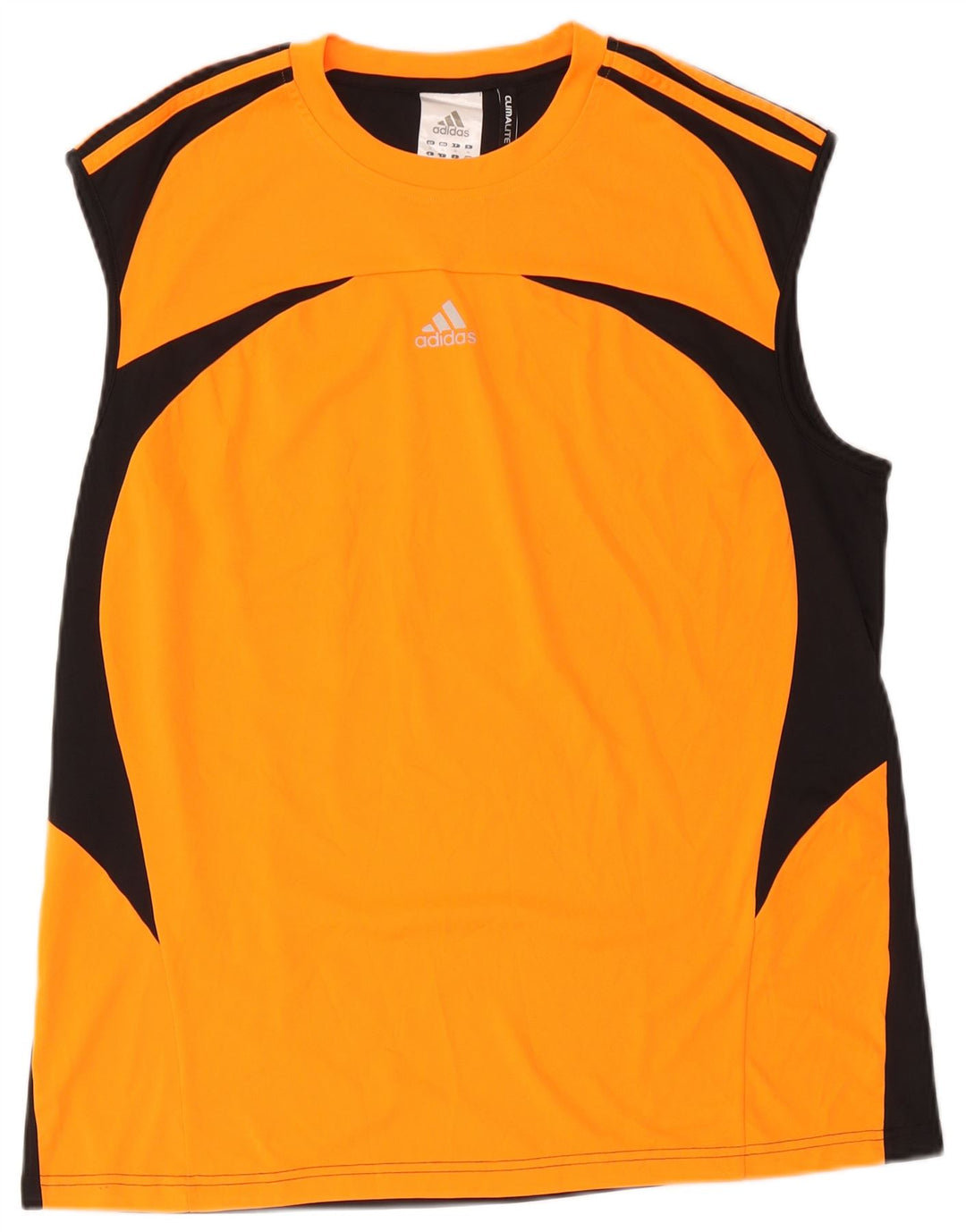 Adidas Herre Climalite Vest Top XL Orange Colourblock Polyester