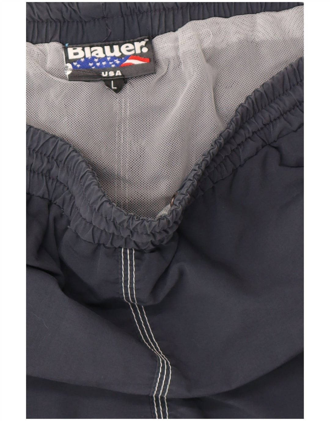 Blauer Badeshorts til mænd store marineblå nylon