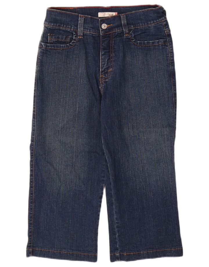 LEVI'S Womens 512 Perfectly Slankende Capri Jeans US 8 Medium W28 L19 Blå
