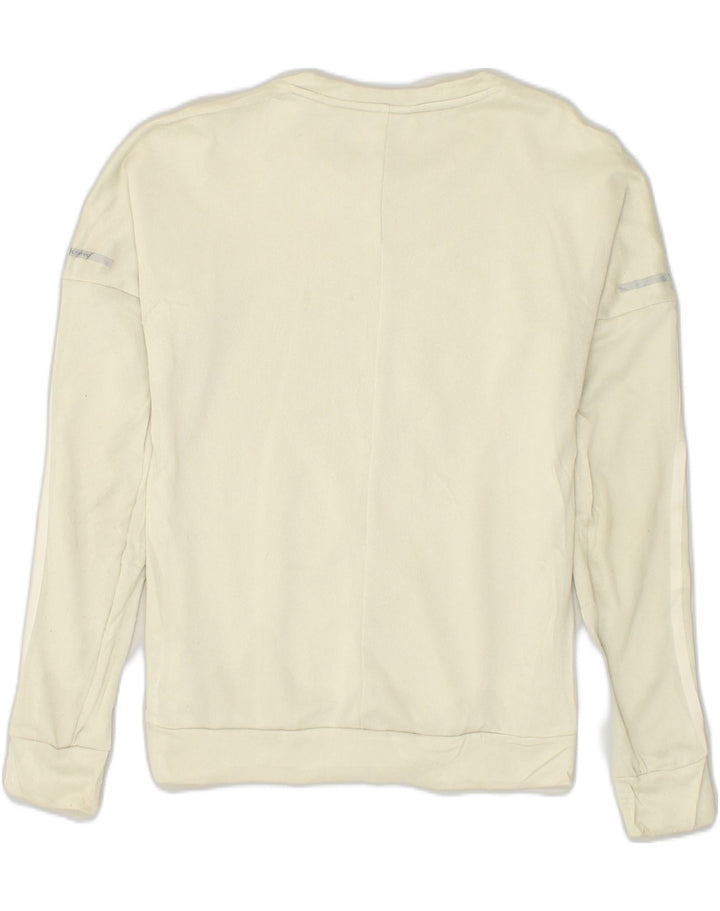 ADIDAS Womens Sweatshirt Jumper UK 4-6 XS Grey Polyester | Vintage Adidas | Thrift | Second-Hand Adidas | Used Clothing | Messina Hembry 
