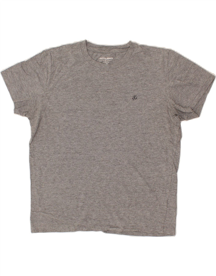 JACK & JONES Mens T-Shirt Top Medium Grey Cotton Vintage Jack & Jones and Second-Hand Jack & Jones from Messina Hembry 