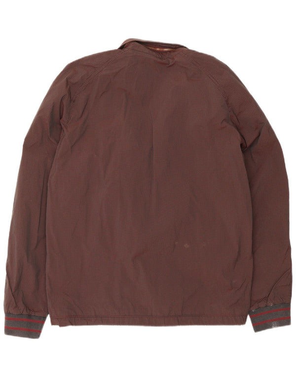 Ted Baker Mens Bomber Jacket Size 4 Large Brown Check