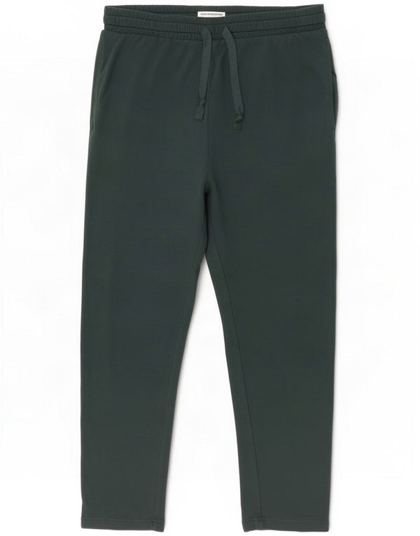 Marks & Spencer Mens Regular Fit Tracksuit Trousers Large Green Cotton