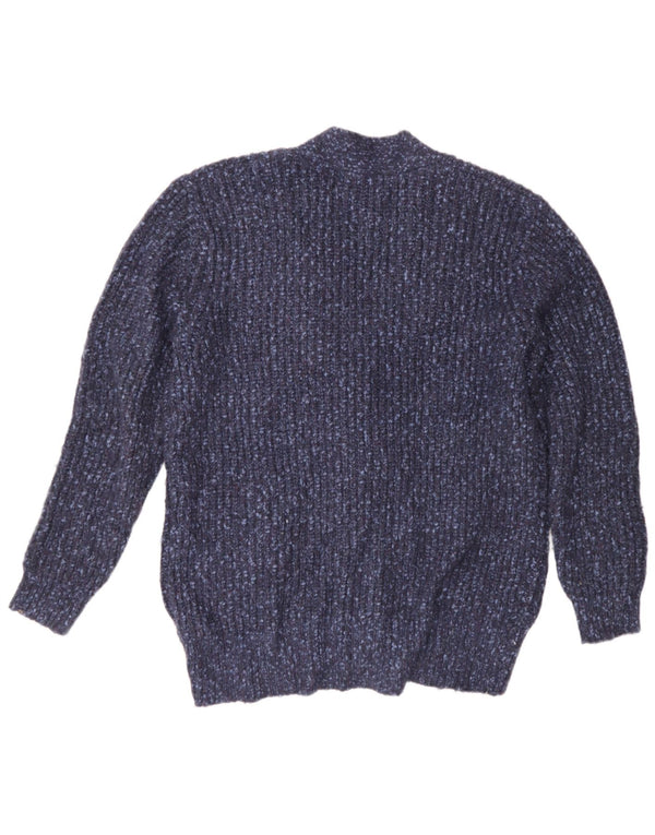 Marks & Spencer Dame oversized cardigan sweater UK 14 Medium Blue Flecked