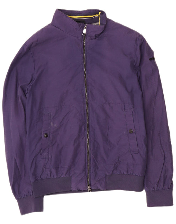 Geox Herre Respira Bomber Jacket UK 36 Small Navy Blue Polyamide