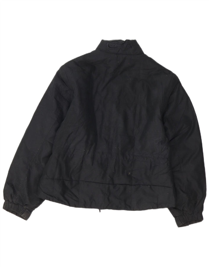 Vintage Bomberjakke til mænd UK 36 Lille sort polyester