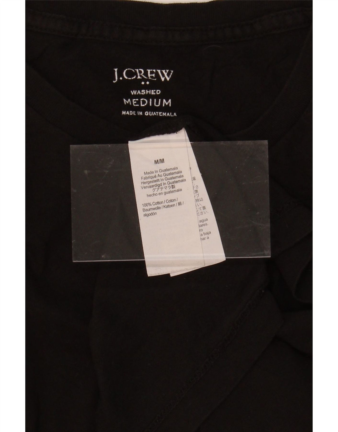 J. CREW Mens T-Shirt Top Medium Black Cotton Vintage J. Crew and Second-Hand J. Crew from Messina Hembry 