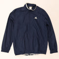 ADIDAS Regnjakke til mænd UK 40/42 Medium Navy Blue Polyester