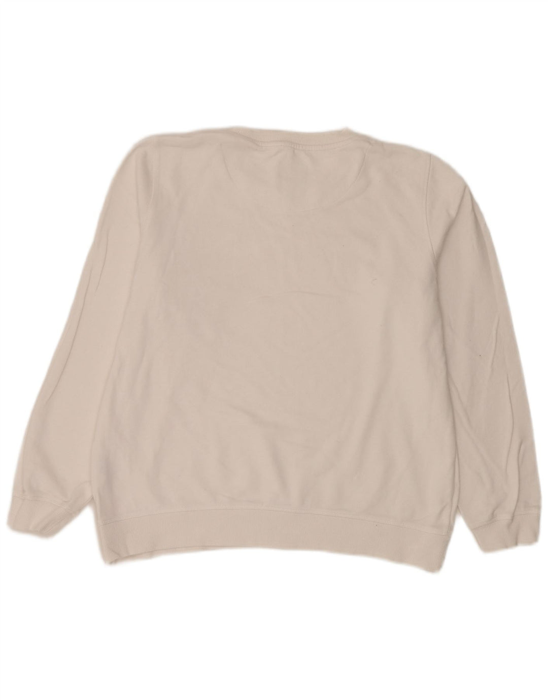 Crew Clothing Dame Sweatshirt Jumper UK 16 Stor hvid bomuld