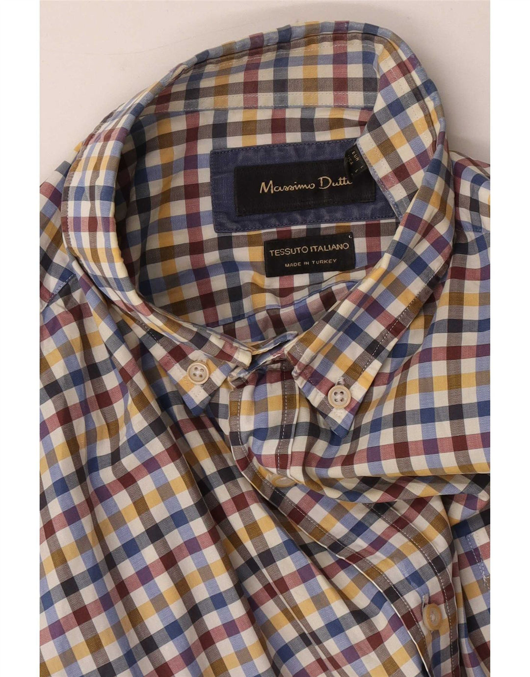 Massimo Dutti Herreskjorte Stor Flerfarvet Gingham