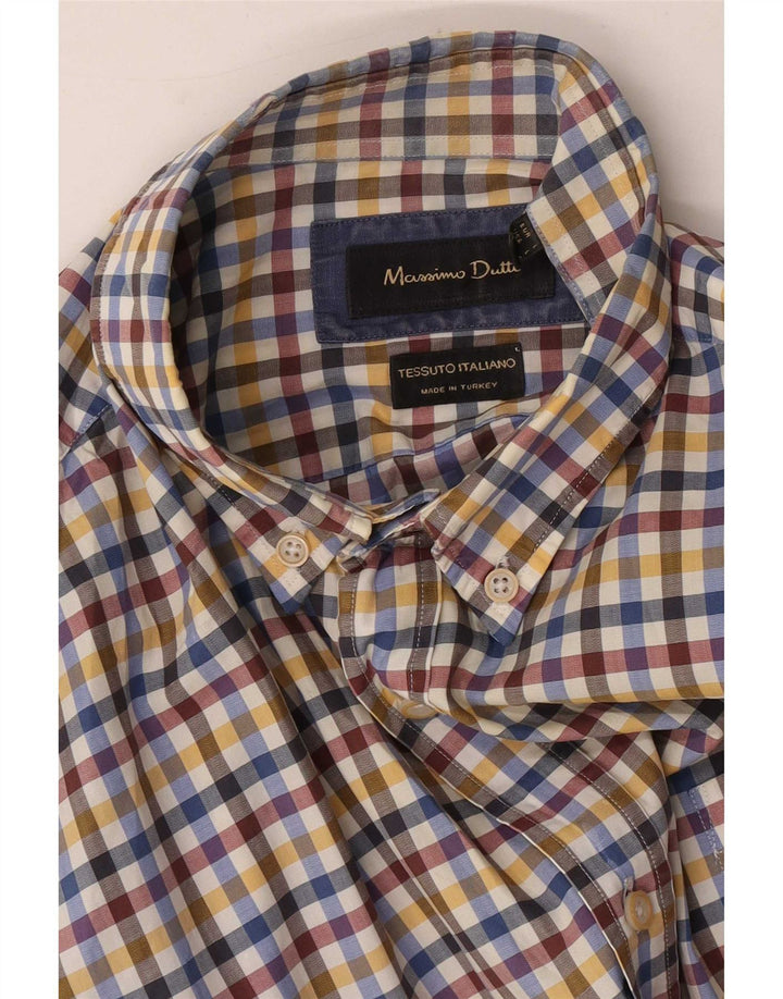 Massimo Dutti Herreskjorte Stor Flerfarvet Gingham
