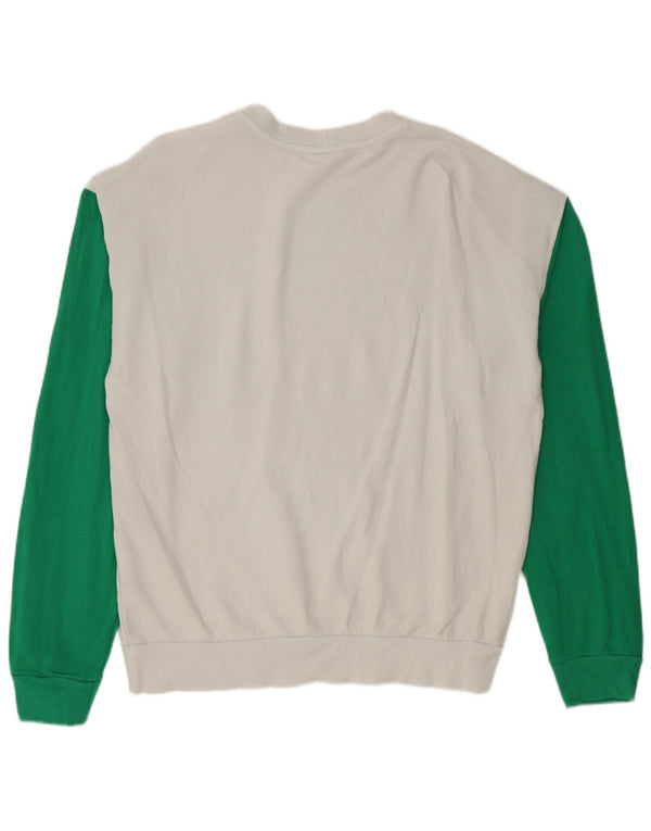 Benetton Herre Peanuts Graphic Sweatshirt Jumper Medium White Colourblock