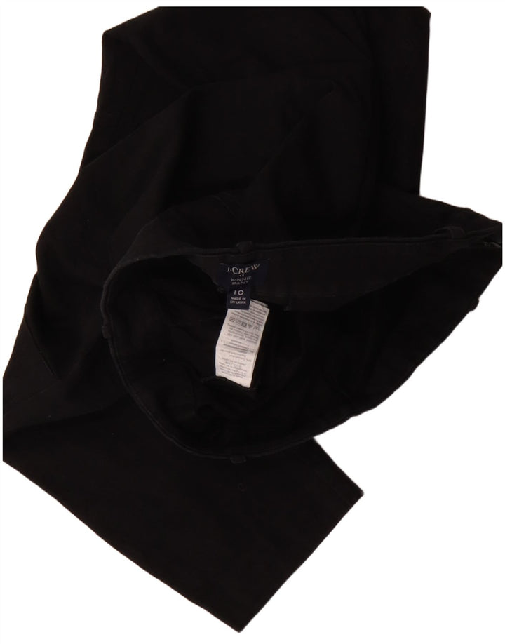 J. Crew Dame Winnie Cropped Trousers US 10 Large W32 L24 Black Bomuld