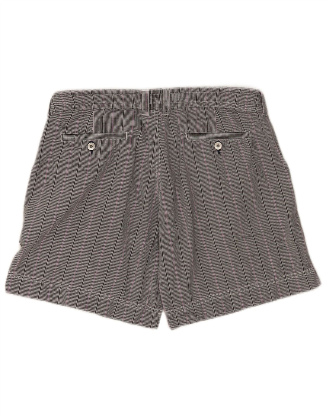 Champion Kvinder Casual Shorts Medium W30 Grå ternet bomuld
