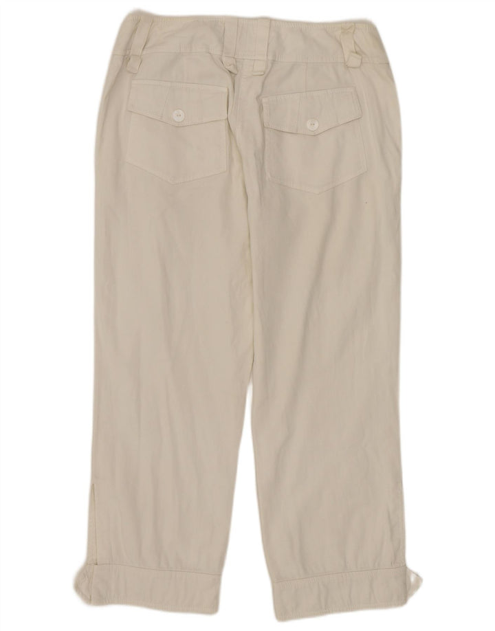 LUISA SPAGNOLI Lige cropped bukser til kvinder IT 42 Medium W30 L24 Hvid