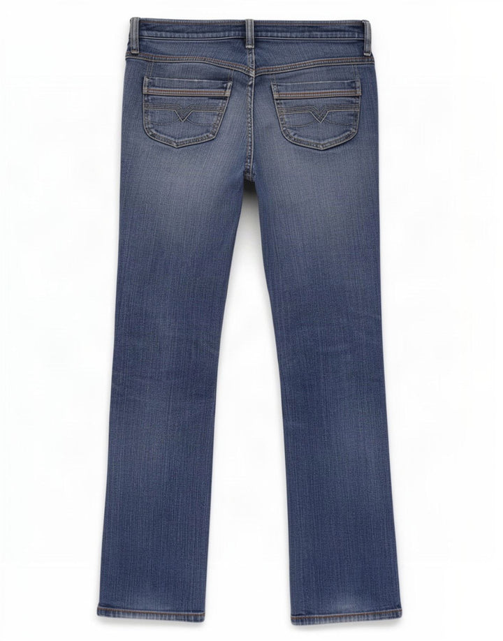 Diesel Dame Bootcut Jeans W30 L33 Blå Bomuld