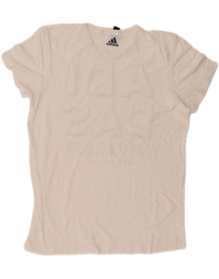 Adidas Herre Grafisk T-Shirt Top Stor Hvid