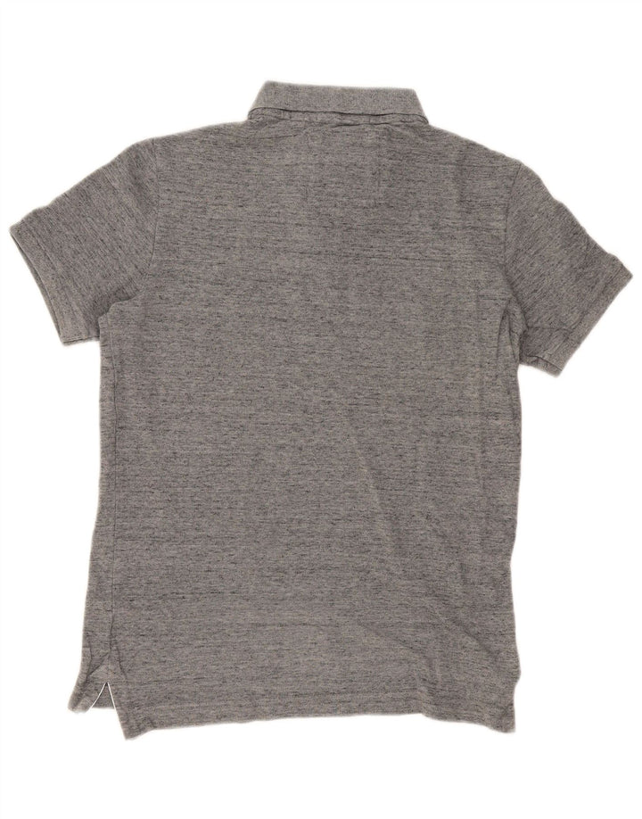 Superdry Poloshirt til mænd, mellemgrå flækket