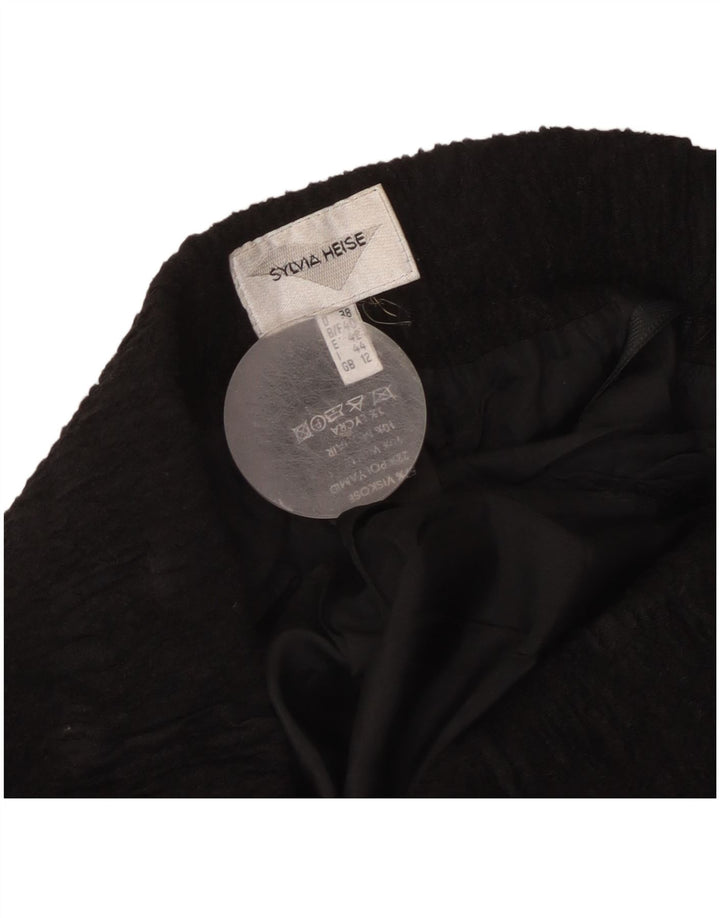 Sylvia Heise Dame Maxi Nederdel UK 12 Medium W28 Sort Viscose