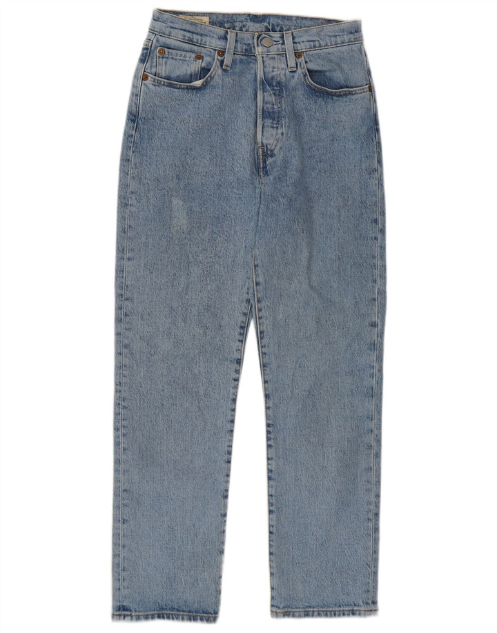 Levi's Dame 501 Straight Jeans W25 L26 Blå Bomuld