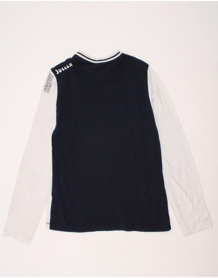 LOTTO Boys Graphic Top Long Sleeve 11-12 Years Medium  White Colourblock Vintage Lotto and Second-Hand Lotto from Messina Hembry 