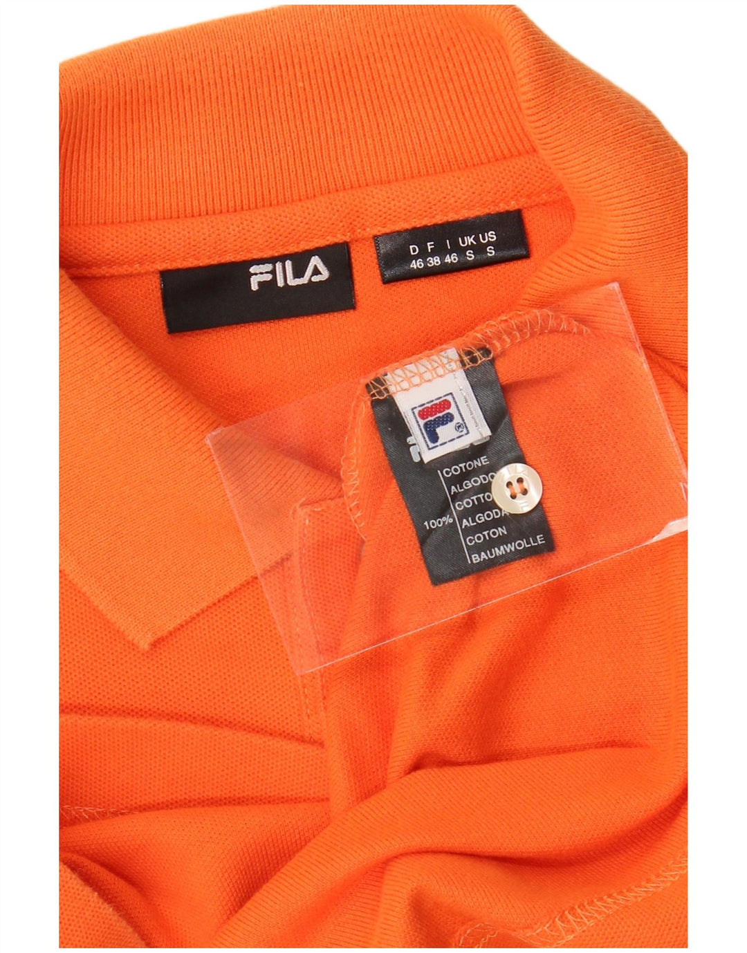 Fila Polo skjorte til mænd Lille orange bomuld
