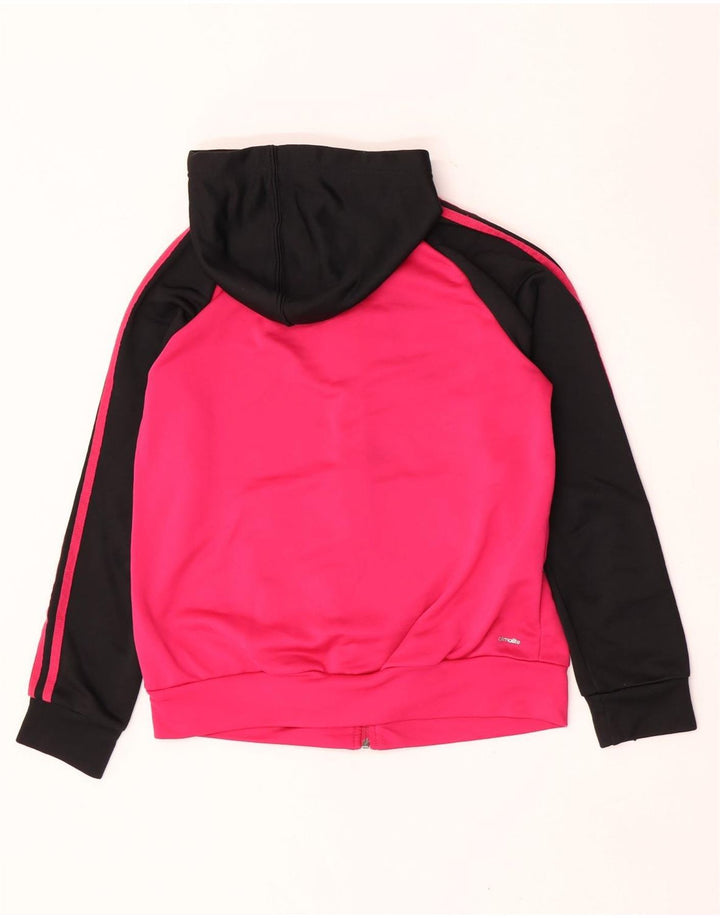 Adidas Dame Hættetrøje Sweater UK 12/14 Medium Pink Polyester